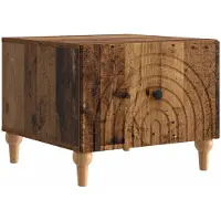 Syfax Table basse Bois ancien 49 x 50 x 40 cm Bois d'ingénierie