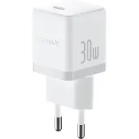 Baseus Chargeur Palm Fast Charger USB-C 30W Blanc + Câble USB-C 60W 1m Blanc