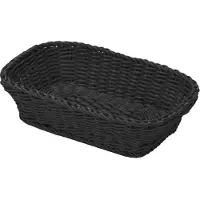 Westmark Panier rectangulaire, noir, 26.5x19x7cm, Stockage du pain, Noir