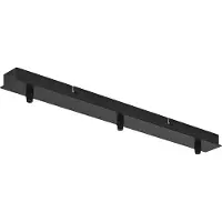 Osram Vintage 1906 Suspension 3X Canopy LINEAR, noir, max. 3x15W LED, baldaquin linéaire et sobre pour montage au plafond, connexion de 3 suspensions, design minimaliste vintage, IP20