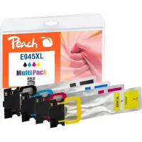 Peach PI200-796 cartouche d'encre 4 pc(s) Compatible Haut Rendement (XL) Noir, Cyan, Magenta, Jaune