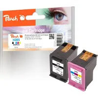 Peach PI300-948 cartouche d'encre 2 pc(s) Compatible Noir, Magenta, Jaune, Cyan