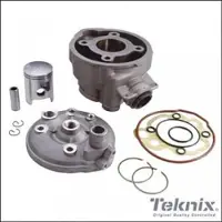 Teknix Kit Haut Moteur Cylindre Piston Culasse Alu Pour Moto Minarelli 50 Am6 Neuf