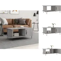 vidaXL Table basse Gris Sonoma 90x50x40 cm Bois composite - Tables basses