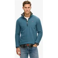 Superdry Homme Polaire Demi-zip Bleu Taille: Xxxl