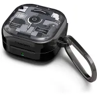 Spigen Ultra Hybrid Zero One Galaxy Buds 4 / Buds 4 Pro (Couvercle de l'étui de chargement), Étui pour écouteurs + casque, Noir