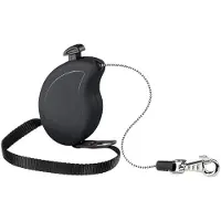 Ferplast Flippy One Cord Mini Laisse Extensible Avec Corde Extensible Pour Chiens. Différentes Tailles Et Couleurs Disponibles.. Variante - Misure: 9.2 X 2.7 X H 6 Cm - Noir -