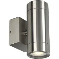 SLV Astina Steel GU10 Outdoor Applique murale ronde Acier inoxydable 304 IP44 GU10