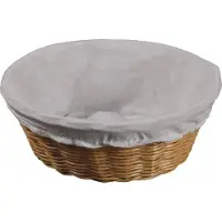 Kesper Corbeille à Pain 24x24x9cm En Plastique Avec Doublure, Stockage du pain, Marron