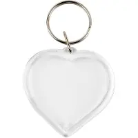 Creativ Company Plastic Heart Craft Keychain