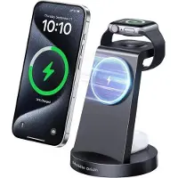 Mobile Origin Chargeur sans fil 3-en-1 Pw14, compatible avec l'iPhone
