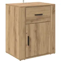 vidaXL Cabinet de chevet avec tiroir chêne artisanal 50 x 36 x 60 cm
