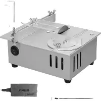 OEM Scie de table, hauteur réglable, coupe précise, couleur argent, prise secteur européenne 220V-240V