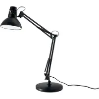 FANEUROPE Lampe de table ARTIFEX réglable en métal noir
