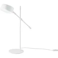 FANEUROPE Lampe de table EIFFEL en métal blanc avec point lumineux réglable