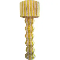 Marrakesch Orient & Mediterran Interior Boho Déco Lampadaire Lampe sur pied Tulum Beige Jaune 160cm
