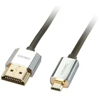 Lindy Croslim 0.5 M Hdmi Cable Noir