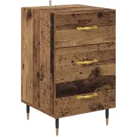 vidaXL Cabinet de chevet Bois ancien 40 x 40 x 66 cm Bois d'ingénierie