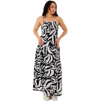 Fundango Paradise Maxi Sleeveless Dress Noir L Femme