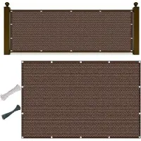 OEM Pare-vent de balcon - 180 x 275 cm - Perméable à l'air et à l'eau - Toile brise-vue - Marron