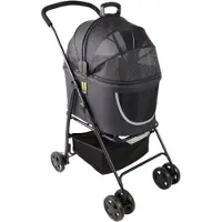 OEM Poussette pour chien - Poussette pour chien pliable - jusqu'à 15 kg - Poussette 2 en 1