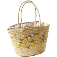 OEM Sac à bandoulière pour femme, sac de plage tissé pour l'été, nouveau modèle simple avec broderies, grand format