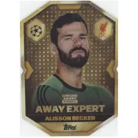 Topps CA17 - Alisson Becker - Lauréat du Chrome Award / Refractor doré /50 - 2025/2026