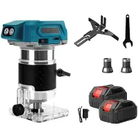 OEM Fraise électrique, moteur sans balais, réglage de vitesse variable, avec 2 batteries
