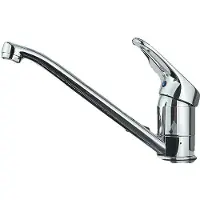 OEM Robinet de cuisine, bec pivotant à 360°, mélangeur eau chaude et froide, chrome