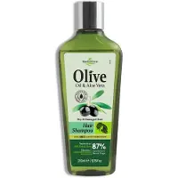 MADIS S.A. GREECE Herbolive Shampoo mit Olivenöl und Aloe Vera – für trockenes und strapaziertes Haar – 200 ml