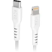 SBS Câble données et recharge Lightning – Type C Blanc