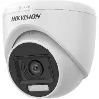 Hikvision DS-2CE76D0T-LPFS(2.8mm) Turret 2MP Lumière hybride HD-TVI (1920 x 1080 Pixels), Caméra réseau, Blanc