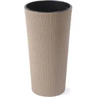Lamela Flowerpot Lilia 879-85, plastic, Ø 29.5 cm, brown (29.50 x 57 cm)