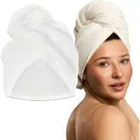 GLOV HydroWeave Twister serviette de toilette pour cheveux Ivory 1 pcs