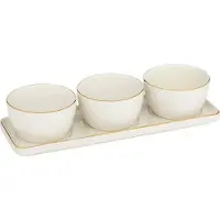 Secret De Gourmet Set apéritif « arya » 4 pièces en céramique - SG