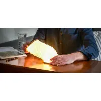 Gingko Lampe pliante "Harmonica", bois de bambou -