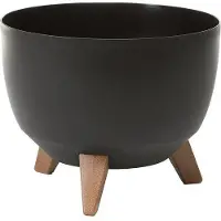 Lamela Flowerpot Roma 880-04, plastic, Ø 29 cm, black (29 x 18 cm)