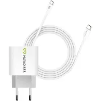 Avizar Mayaxess, chargeur 20 W pour Pixel 8 + câble USB-C de 1 m, blanc