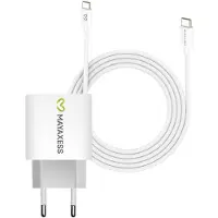 Avizar Mayaxess, chargeur 20 W pour Pixel 7a + câble USB-C de 1 m, blanc