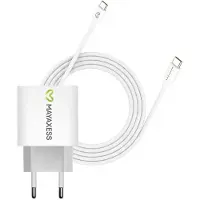 Avizar Mayaxess, chargeur 20 W pour Pixel 7 + câble USB-C de 1 m, blanc