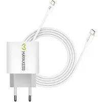 Avizar Mayaxess, chargeur 20 W pour Pixel 9 + câble USB-C de 1 m, blanc