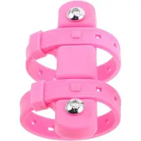 OEM Porte-vélos - Porte-vélos réglable - Système d'hydratation pour vélo - Protection souple en silicone - Taille universelle - Rose