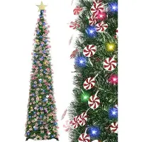 OEM Sapin de Noël artificiel – Sapin de Noël artificiel complet – Sapin de Noël artificiel vert – Décorations de Noël – Accessoires de Noël – Accessoires de décoration pour Noël – Sapin de Noël complet