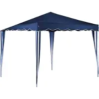 Gardeness Gazebo en acier et polyester bleu, 3 x 3 m, modèle Marilia