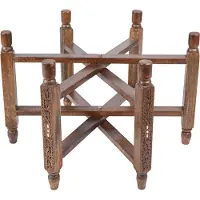 Marrakesch Orient & Mediterran Interior Base de table pliante Tablettgestell Braun Tea Stand 80cm