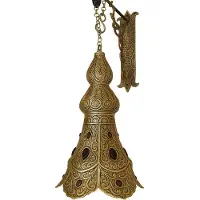 Marrakesch Orient & Mediterran Interior Plafonnier oriental marocain en laiton Lampe pendante