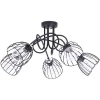 Lihgt home Plafonnier moderne suspendu chromé Loft E27