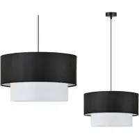 Lihgt home Suspension avec abat-jour en tissu, 40 cm, design moderne, luminaire de plafond, éclairage élégant pour le salon, la chambre à coucher et la salle à manger