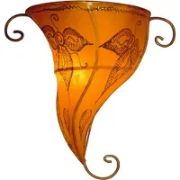 Marrakesch Orient & Mediterran Interior Applique méditerranéenne Sanaa Orange H 35 cm | 100% artisanal