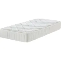 Aiorber Matelas,ressorts ensachés, matelas à ressorts 7 zones, avec housse respirante, tissu doux pour la peau, matelas à ressorts, 150x190x20 cm, blanc